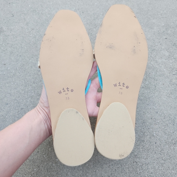 WITE 3 Colored Pop Slider Raffia Sandals - Picture 11 of 11